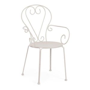 Béžová kovová záhradná stolička Etienne – Bizzotto vyobraziť