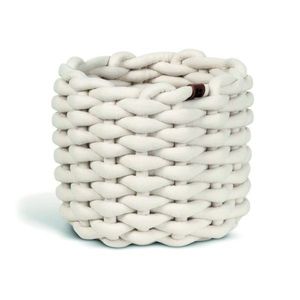 Látkový košík ø 21x17 cm Peach Skin Round S – Bigso vyobraziť