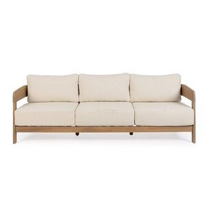 Záhradná pohovka z masívu akácie v prírodnej farbe Pablo – Bizzotto vyobraziť