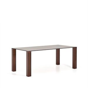 Sklenený jedálenský stôl 100x200 cm Adularia – Kave Home vyobraziť