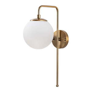 Biele/v mosadznej farbe nástenné svietidlo Viran – Opviq lights vyobraziť