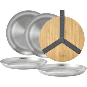 Taniere v súprave 4 ks z nehrdzavejúcej ocele v striebornej farbe ø 25, 5 cm – Black + Blum vyobraziť