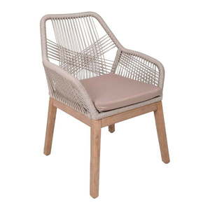 Béžová drevená záhradná stolička Pomona – Garden Pleasure vyobraziť