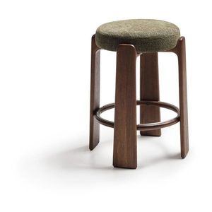 Zelená/v tmavo prírodnej farbe barová stolička z jaseňového dreva (výška sedadla 65 cm) Granite – Kave Home vyobraziť