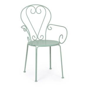 Kovová záhradná stolička v mentolovej farbe Etienne – Bizzotto vyobraziť