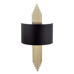 Čierne/v zlatej farbe nástenné svietidlo Rayi – Opviq lights vyobraziť