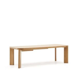 Rozkladací jedálenský stôl s prídavnou doskou s doskou v dubovom dekore 100x240 cm Jondal – Kave Home vyobraziť