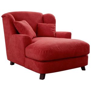 Sit & More XXL KRESLO, textil, kompozitné drevo, červená vyobraziť