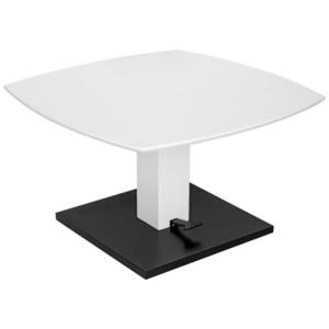 Novel KONFERENČNÝ STOLÍK, čierna, biela, kov, kompozitné drevo, 80/80/47-66 cm vyobraziť