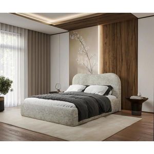 MID.YOU ČALÚNENÁ POSTEĽ, 180/200 cm, prírodná farba vyobraziť