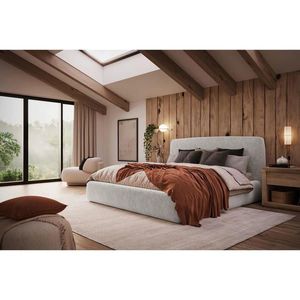 MID.YOU ČALÚNENÁ POSTEĽ, 140/200 cm, sivá vyobraziť