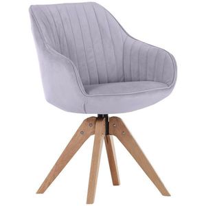 Hom`in STOLIČKA S PODRÚČKAMI, velúr, svetlosivá vyobraziť