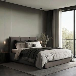 MID.YOU ČALÚNENÁ POSTEĽ, 160/200 cm, hnedá vyobraziť