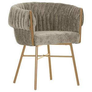 Ambia Home STOLIČKA S PODRÚČKAMI, ženilka, taupe vyobraziť