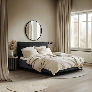 MID.YOU ČALÚNENÁ POSTEĽ, 140/200 cm, antracitová vyobraziť