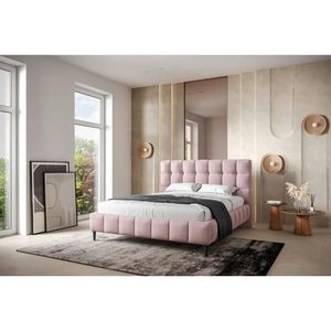 MID.YOU ČALÚNENÁ POSTEĽ, 140/200 cm, ružová vyobraziť