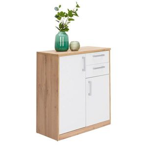 Xora KOMODA, biela, dub wotan, 72/84/36 cm vyobraziť