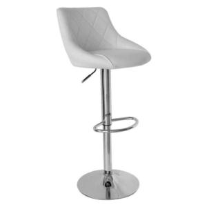 Carryhome BAROVÁ STOLIČKA, biela, chrómová vyobraziť