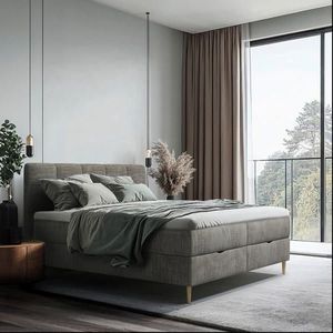 MID.YOU AMERICKÁ POSTEĽ, 140/200 cm, sivá vyobraziť