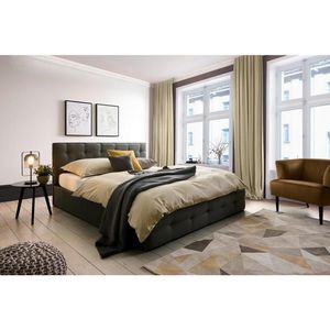 Carryhome ČALÚNENÁ POSTEĽ, 180/200 cm, tmavosivá vyobraziť