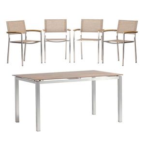 Gardenson SÚPRAVA ZÁHRADNÉHO NÁBYTKU 5-dielne, kov, textil, kompozitné drevo vyobraziť