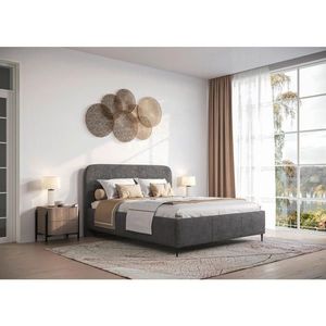 MID.YOU ČALÚNENÁ POSTEĽ, 160/200 cm, antracitová vyobraziť