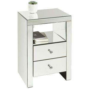 Xora NOČNÝ STOLÍK, strieborná, 46/66/35, 5 cm vyobraziť