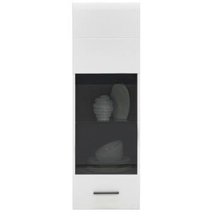 Hom`in ZÁVESNÁ VITRÍNA, antracitová, biela, 40/122/35 cm vyobraziť