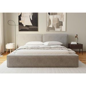 Boxxx ČALÚNENÁ POSTEĽ, 160/200 cm, svetlosivá vyobraziť