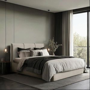 MID.YOU ČALÚNENÁ POSTEĽ, 180/200 cm, prírodná farba vyobraziť