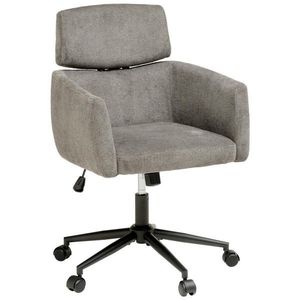 MID.YOU OTOČNÁ STOLIČKA, mikrovlákno, sivá vyobraziť