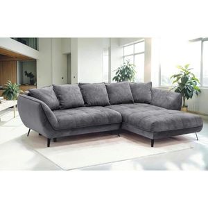 Livetastic ROHOVÁ SEDACIA SÚPRAVA, textil, grafitová, sivá vyobraziť