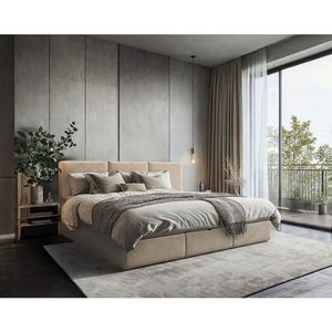 MID.YOU RODINNÁ POSTEĽ, 210/200 cm, béžová vyobraziť