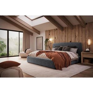 MID.YOU ČALÚNENÁ POSTEĽ, 180/200 cm, grafitová vyobraziť