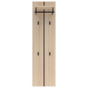 Voleo VEŠIAKOVÝ PANEL, grafitová, farba duba, 41/151/30 cm vyobraziť