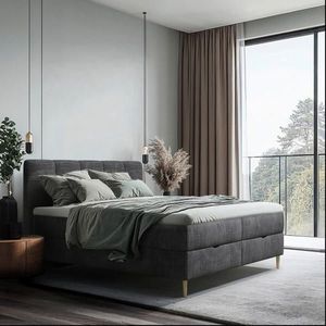 MID.YOU AMERICKÁ POSTEĽ, 140/200 cm, antracitová vyobraziť