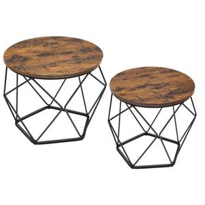 MID.YOU SADA KONFERENČNÝCH STOLÍKOV, hnedá, čierna, kov, kompozitné drevo, 60/60/45 cm vyobraziť