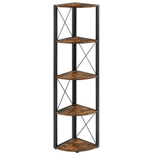 Boxxx ROHOVÝ REGÁL, hnedá, čierna, železo, 30/160/30 cm vyobraziť