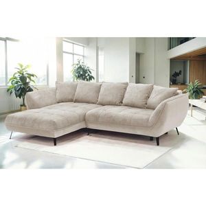 Livetastic ROHOVÁ SEDACIA SÚPRAVA, textil, béžová, svetlohnedá vyobraziť