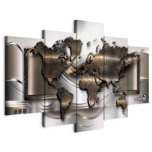 artgeist OBRAZ NA PLÁTNE, mapa sveta, 200/100/1, 2 cm vyobraziť