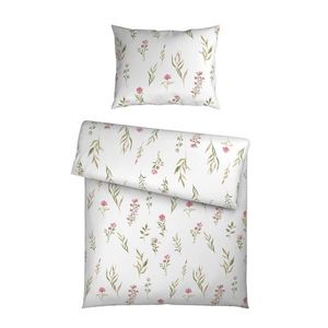 Novel POSTEĽNÁ BIELIZEŇ, satén, ružová, biela, 140/200 cm vyobraziť