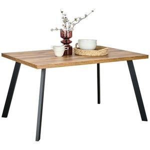 Hom`in JEDÁLENSKÝ STÔL, čierna, farba duba, 140/90/76 cm vyobraziť