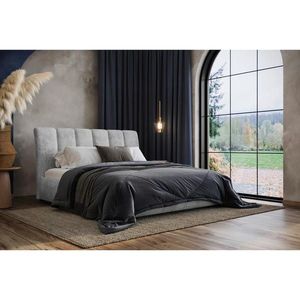 MID.YOU ČALÚNENÁ POSTEĽ, 160/200 cm, sivá vyobraziť
