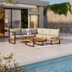 Ambia Garden TERASOVÁ SEDACIA SÚPRAVA drevo, kov, textil vyobraziť