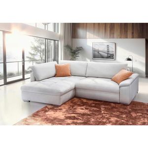 Livetastic ROHOVÁ SEDACIA SÚPRAVA, textil, biela vyobraziť