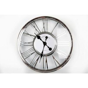 NÁSTENNÉ HODINY strieborná, priehľadné 45 cm vyobraziť