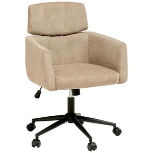 MID.YOU OTOČNÁ STOLIČKA, mikrovlákno, hnedá vyobraziť