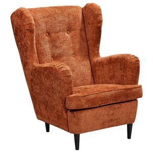 MID.YOU KRESLO UŠIAK, textil, terakotová vyobraziť