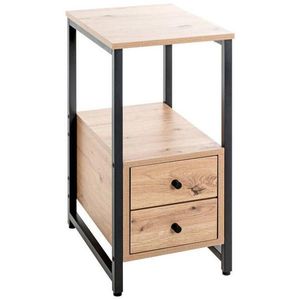 PRÍRUČNÝ STOLÍK, čierna, farba duba vyobraziť