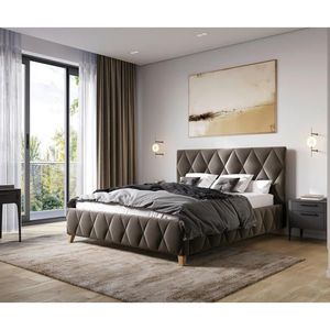 MID.YOU ČALÚNENÁ POSTEĽ, 120/200 cm, bahenná hnedá vyobraziť